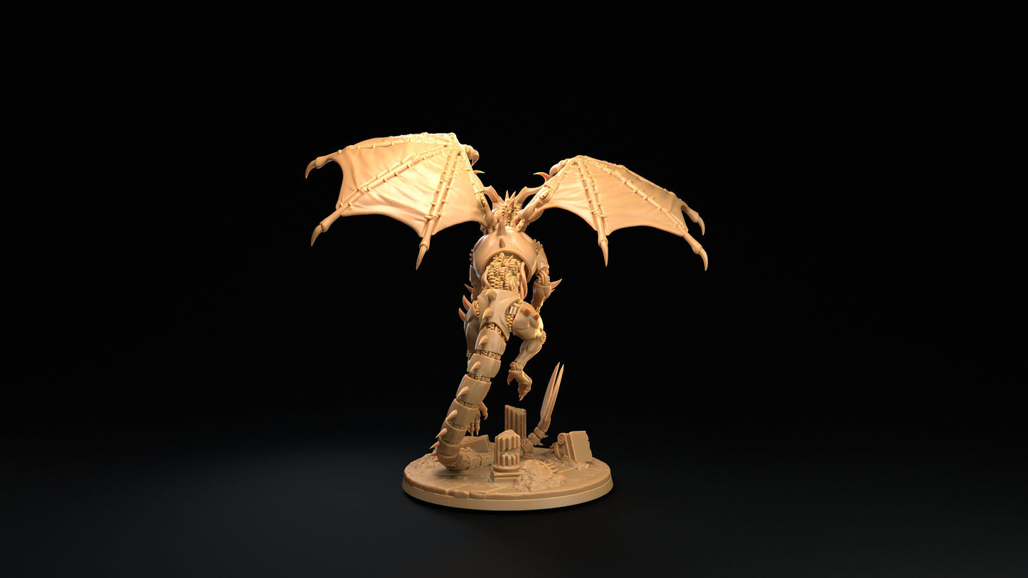 Draco Inevitis | RPG Miniature for Dungeons and Dragons|Pathfinder|Tabletop Wargaming | Dragon Miniature | Dragon Trappers Lodge