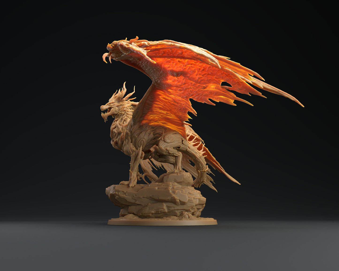 Dryagon | RPG Miniature for Dungeons and Dragons|Pathfinder|Tabletop Wargaming | Fey Miniature | Dragon Trappers Lodge