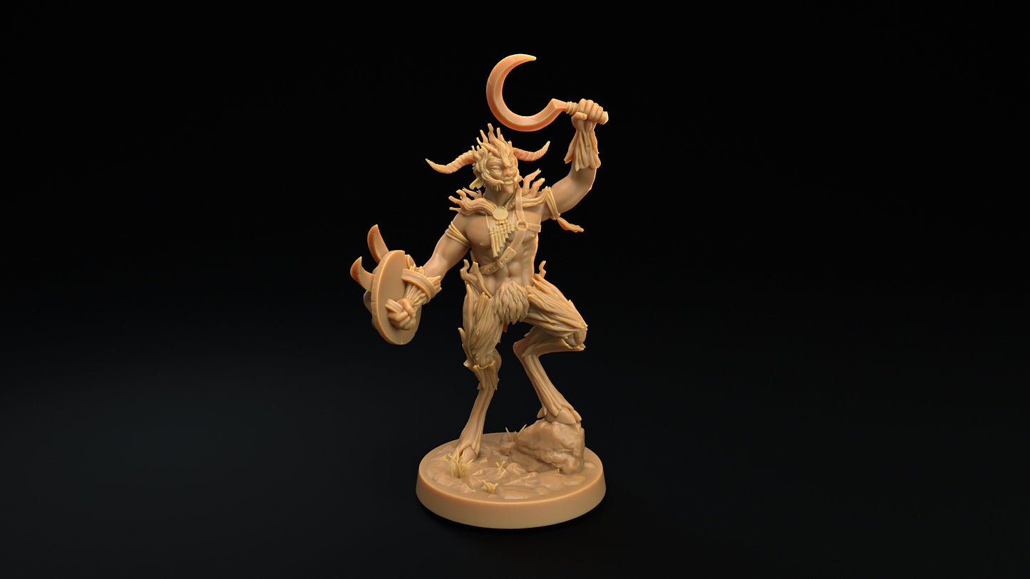 Faun Command Group | RPG Miniature for Dungeons and Dragons|Pathfinder|Tabletop Wargaming | Fey Miniature | Dragon Trappers Lodge