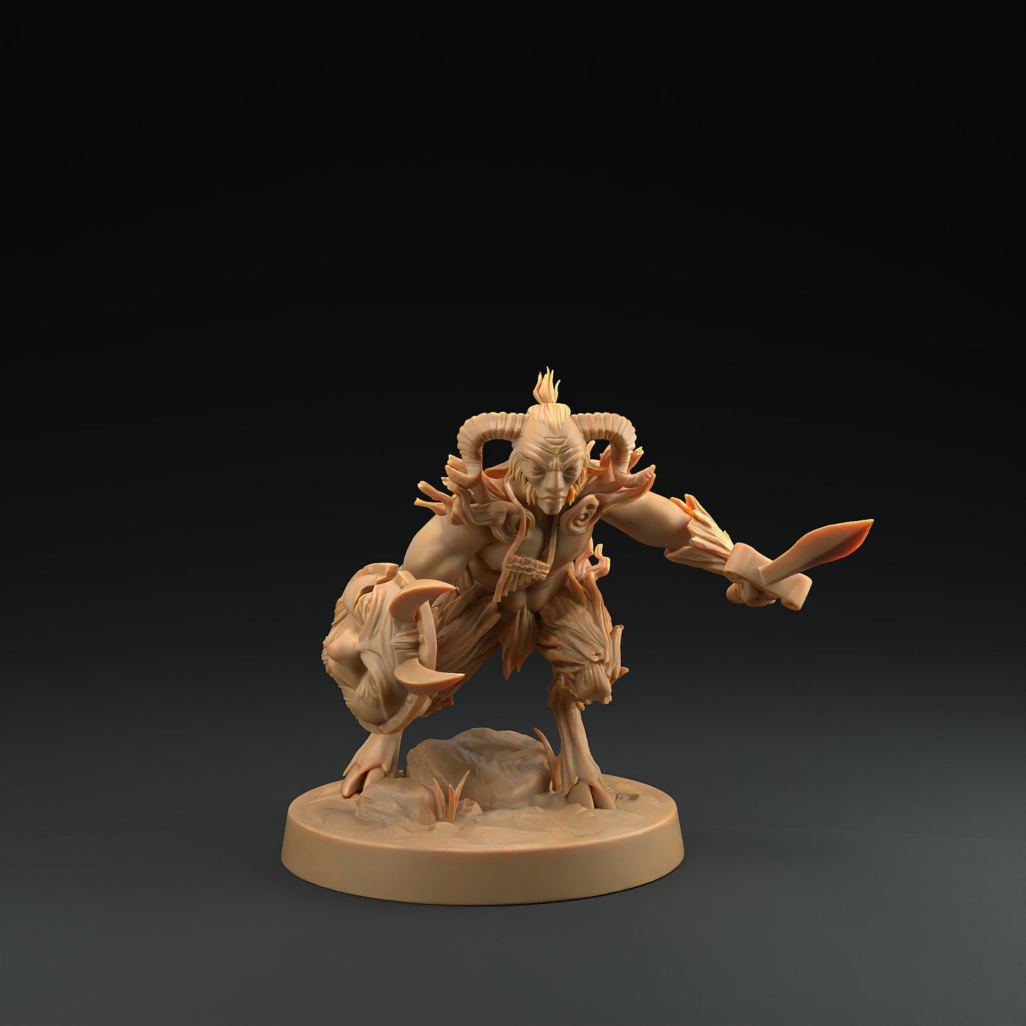 Modular Fauns | RPG Miniature for Dungeons and Dragons|Pathfinder|Tabletop Wargaming | Fey Miniature | Dragon Trappers Lodge