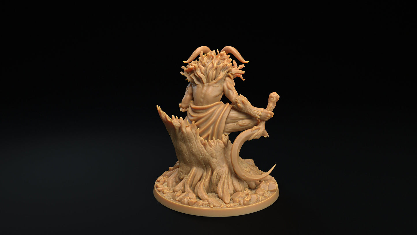 Pan, Faun Sire | RPG Miniature for Dungeons and Dragons|Pathfinder|Tabletop Wargaming | Fey Miniature | Dragon Trappers Lodge