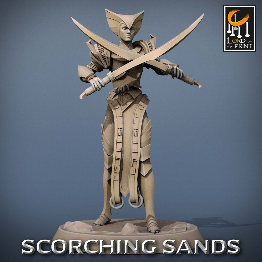 Egyptian Khopesh Soldier | RPG Miniature for Dungeons and Dragons|Pathfinder|Tabletop Wargaming | Human Miniature | Lord of the Print