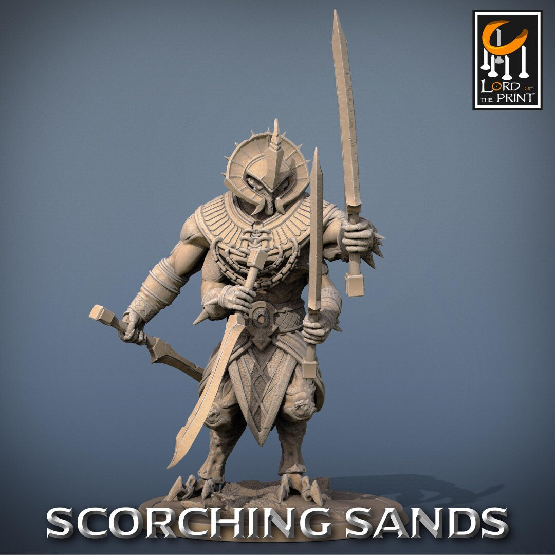 Egyptian Locust | RPG Miniature for Dungeons and Dragons|Pathfinder|Tabletop Wargaming | Humanoid Miniature | Lord of the Print