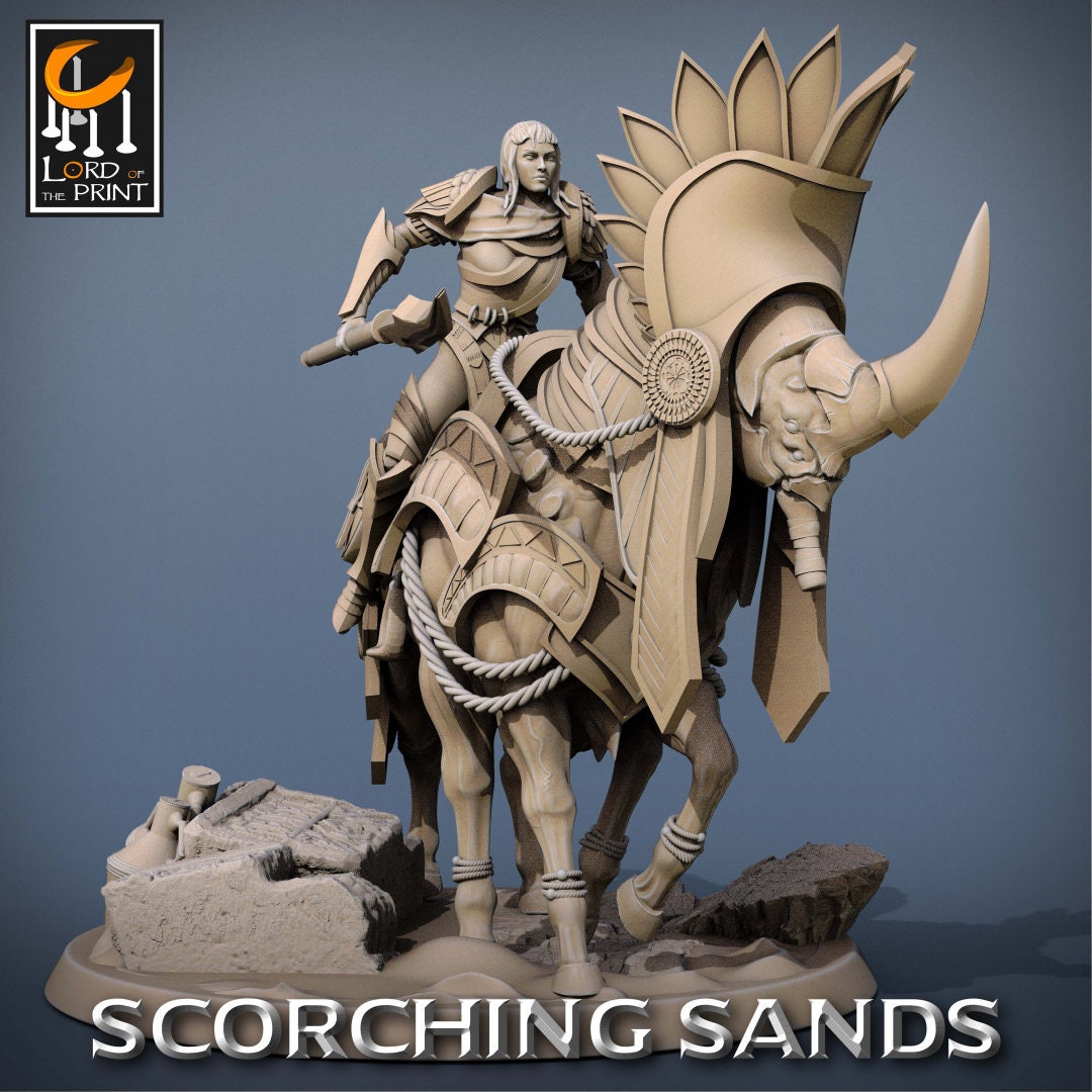 Egyptian Cavaliers | RPG Miniature for Dungeons and Dragons|Pathfinder|Tabletop Wargaming | Human Miniature | Lord of the Print