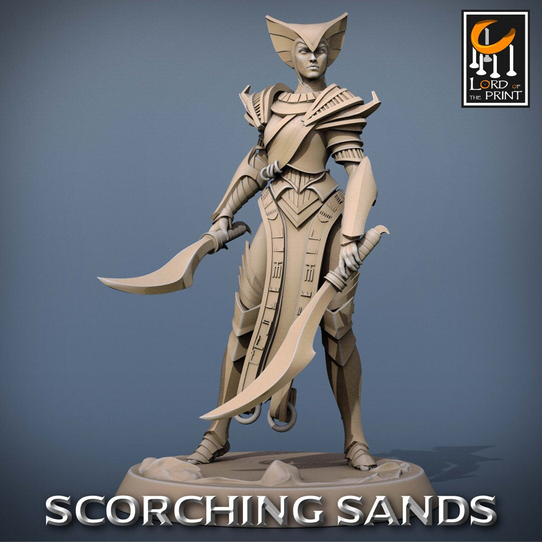 Egyptian Khopesh Soldier | RPG Miniature for Dungeons and Dragons|Pathfinder|Tabletop Wargaming | Human Miniature | Lord of the Print