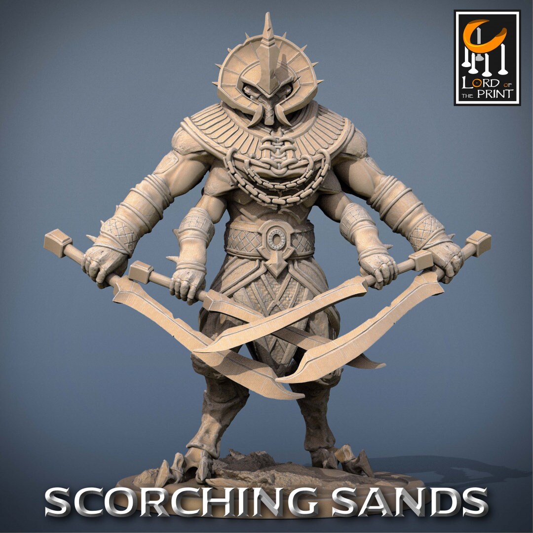 Egyptian Locust | RPG Miniature for Dungeons and Dragons|Pathfinder|Tabletop Wargaming | Humanoid Miniature | Lord of the Print