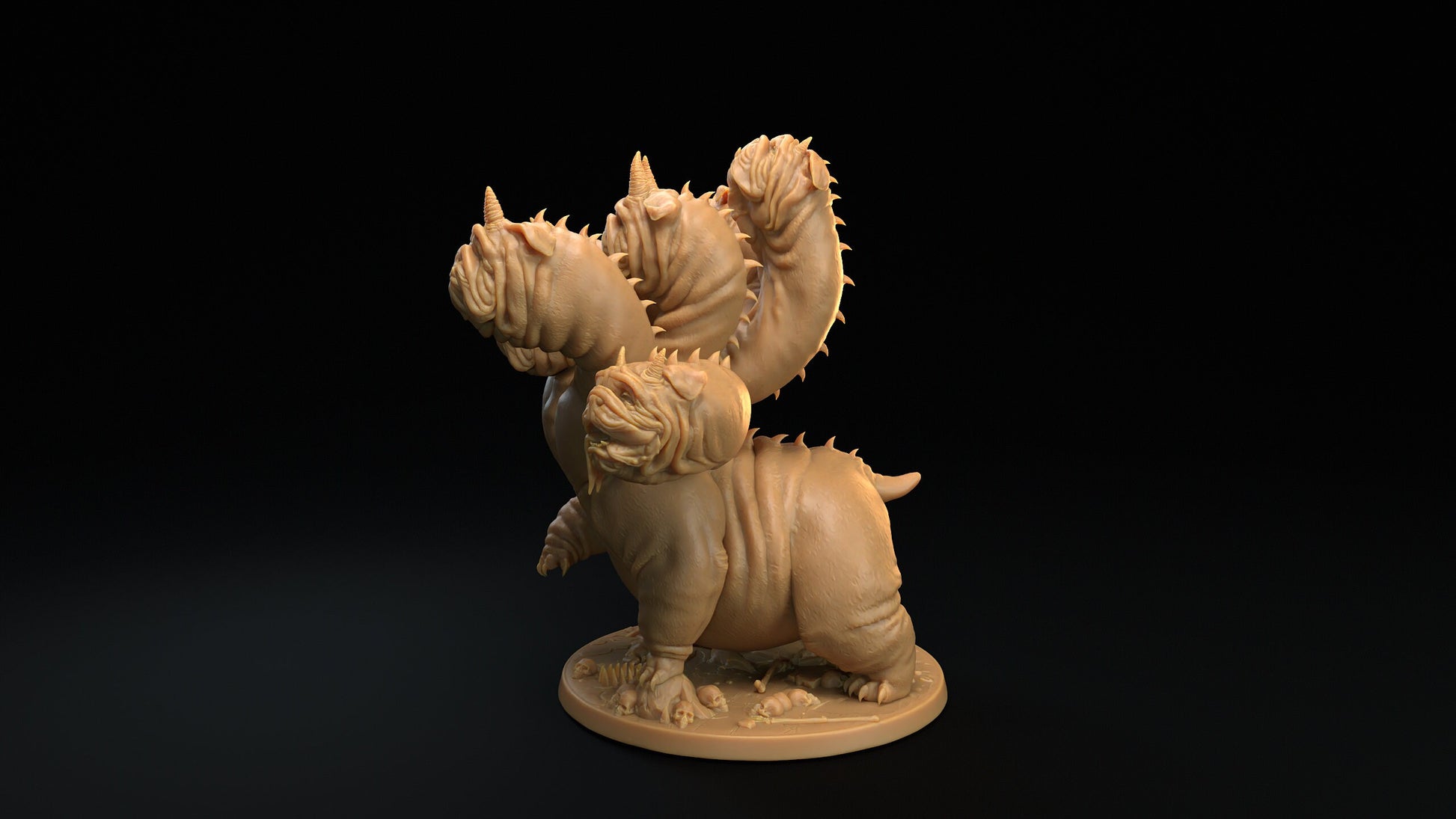 Bulldog Hydra | RPG Miniature for Dungeons and Dragons|Pathfinder|Tabletop Wargaming | Monster Miniature | Dragon Trappers Lodge