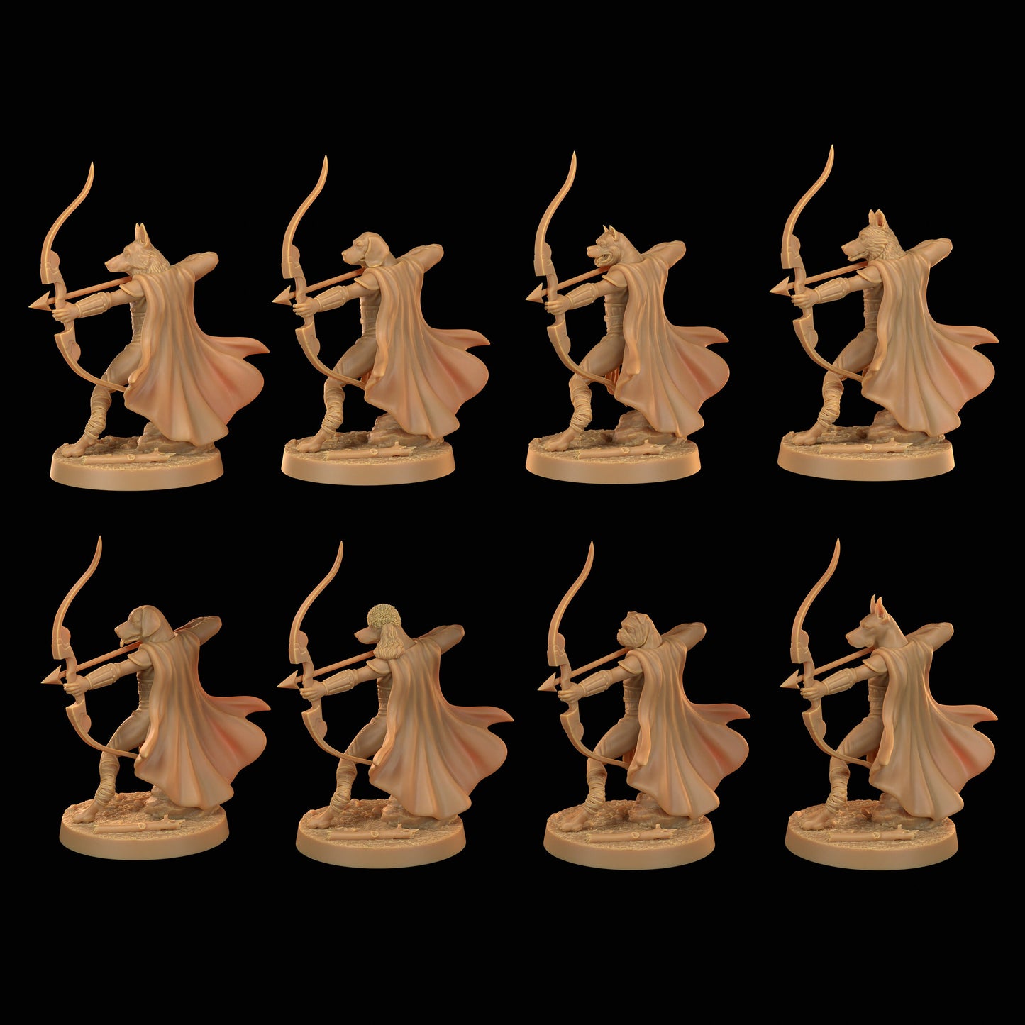 Dog Ranger | RPG Miniature for Dungeons and Dragons|Pathfinder|Tabletop Wargaming | Humanoid Miniature | Dragon Trappers Lodge