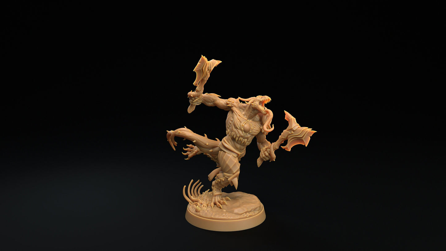 Drakoth Defilers | RPG Miniature for Dungeons and Dragons|Pathfinder|Tabletop Wargaming | Demon Miniature | Dragon Trappers Lodge
