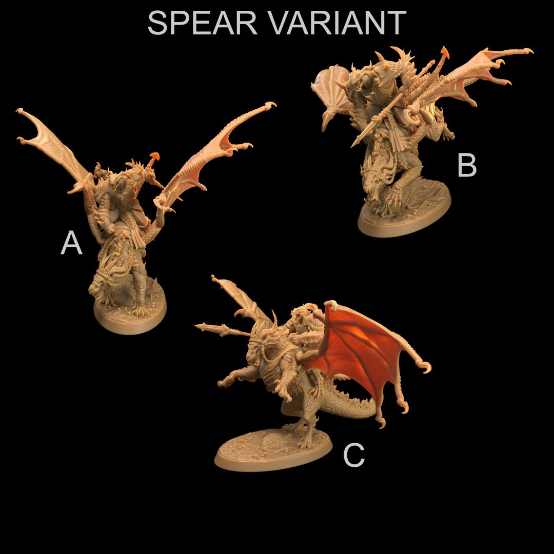 Infernal Wardrake | RPG Miniature for Dungeons and Dragons|Pathfinder|Tabletop Wargaming | Demonic Miniature | Dragon Trappers Lodge