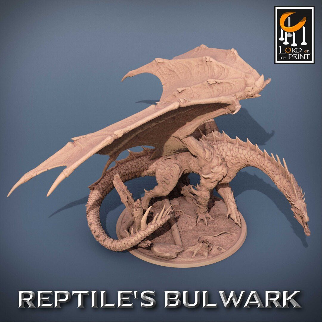 Legendary Green Dragon | RPG Miniature for Dungeons and Dragons|Pathfinder|Tabletop Wargaming | Dragon Miniature | Lord of the Print