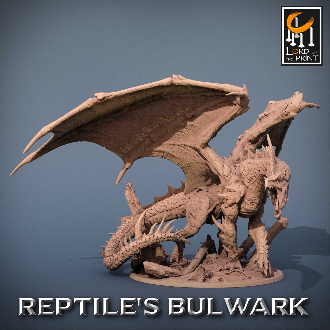 Legendary Green Dragon | RPG Miniature for Dungeons and Dragons|Pathfinder|Tabletop Wargaming | Dragon Miniature | Lord of the Print