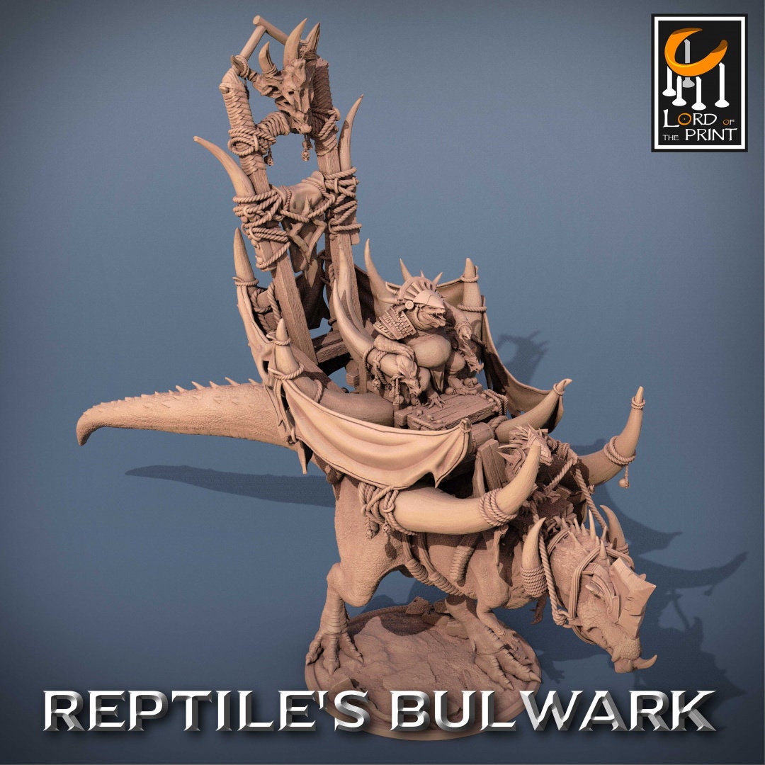 Torvodon King | RPG Miniature for Dungeons and Dragons|Pathfinder|Tabletop Wargaming | Dinosaur Miniature | Lord of the Print