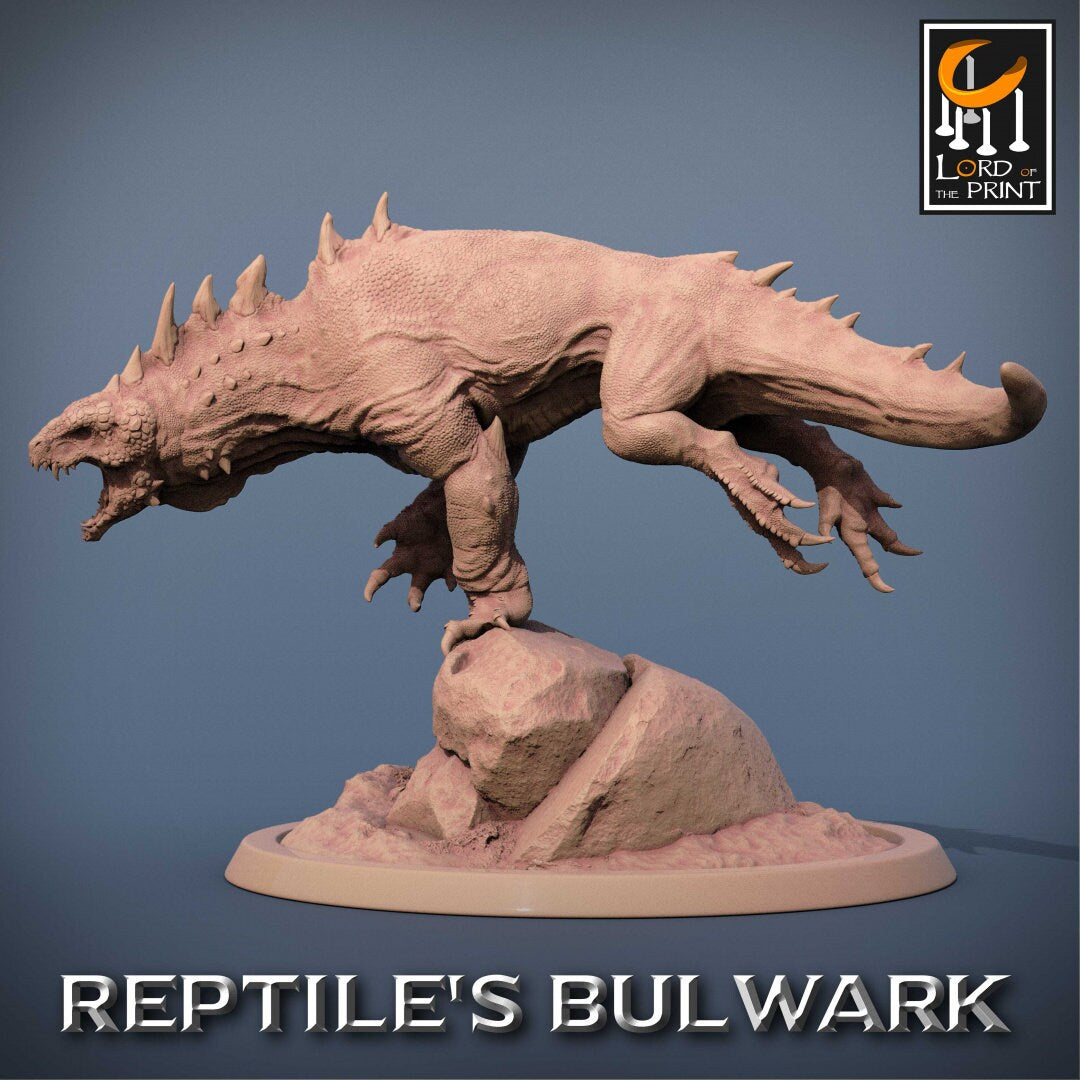 Crested Varan | RPG Miniature for Dungeons and Dragons|Pathfinder|Tabletop Wargaming | Dinosaur Miniature | Lord of the Print