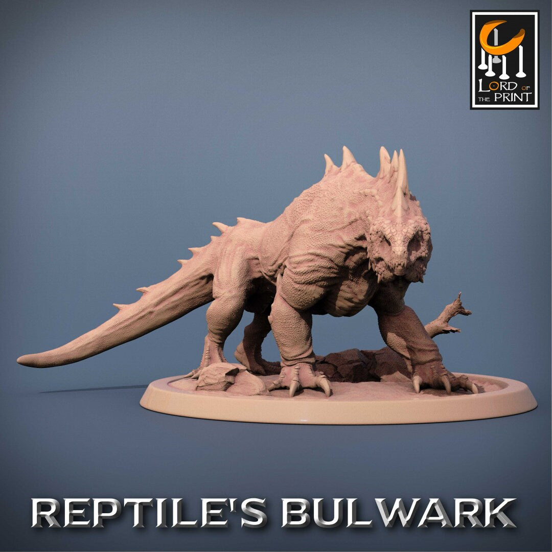 Crested Varan | RPG Miniature for Dungeons and Dragons|Pathfinder|Tabletop Wargaming | Dinosaur Miniature | Lord of the Print