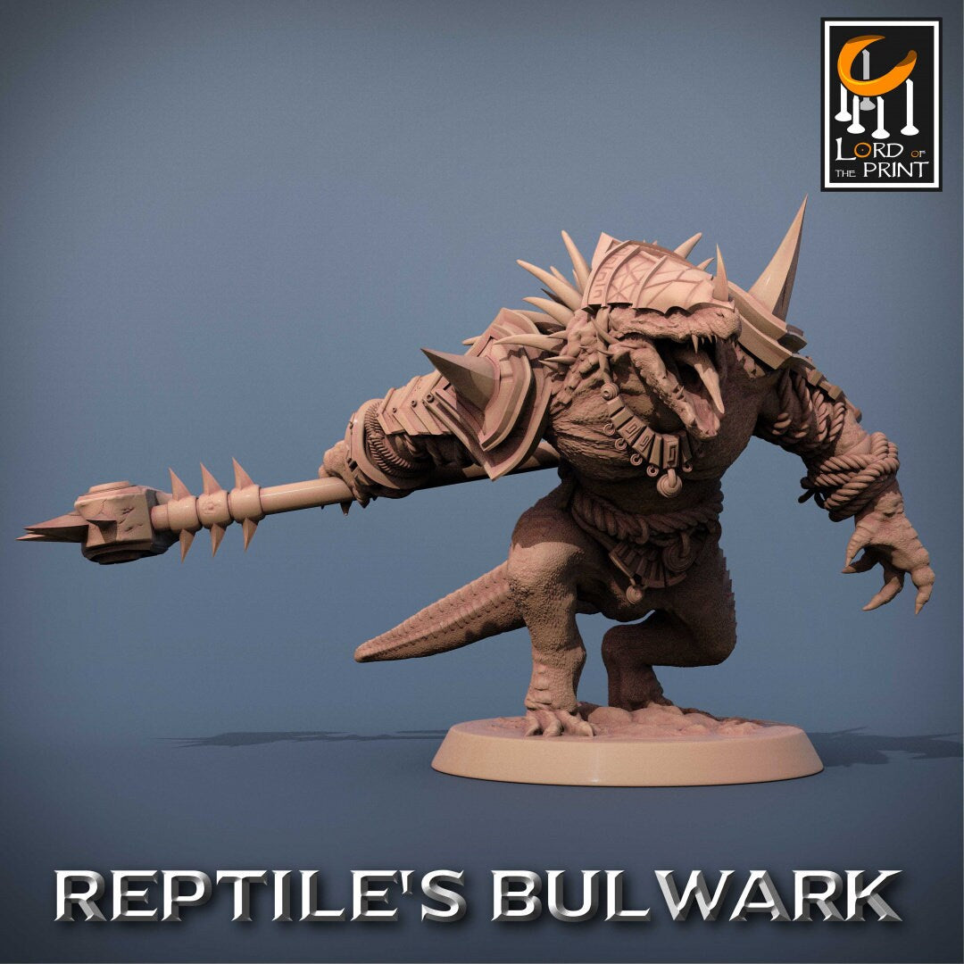 Lizardmen | RPG Miniature for Dungeons and Dragons|Pathfinder|Tabletop Wargaming | Humanoid Miniature | Lord of the Print