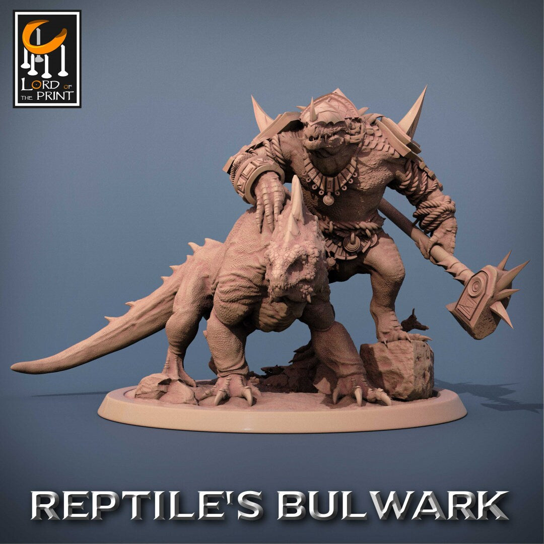 Lizardmen | RPG Miniature for Dungeons and Dragons|Pathfinder|Tabletop Wargaming | Humanoid Miniature | Lord of the Print