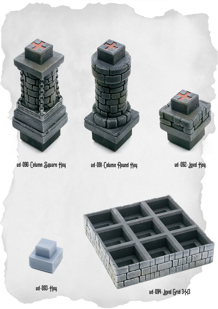 The Ultimate Dungeon | Modular Terrain | RPG Miniature for Dungeons and Dragons|Pathfinder|Tabletop | Scatter Terrain | Dungeon Blocks