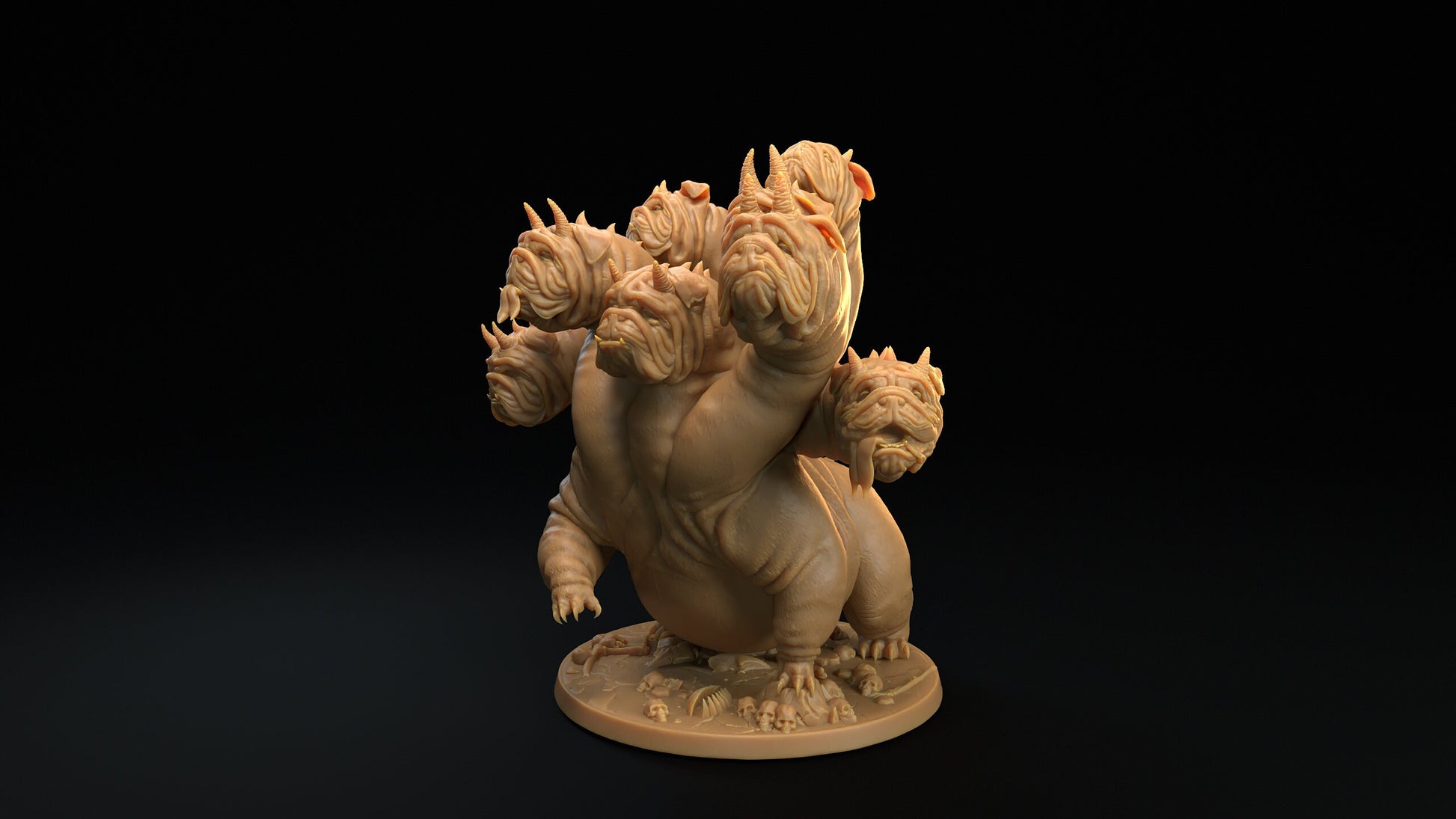 Bulldog Hydra | RPG Miniature for Dungeons and Dragons|Pathfinder|Tabletop Wargaming | Monster Miniature | Dragon Trappers Lodge