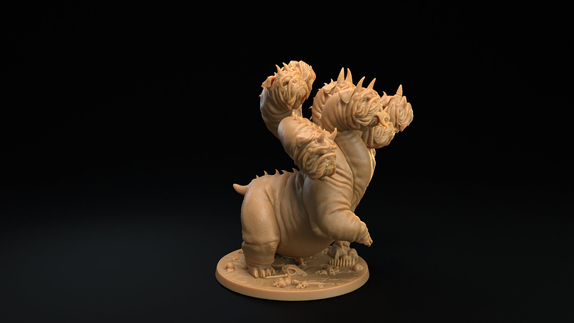 Bulldog Hydra | RPG Miniature for Dungeons and Dragons|Pathfinder|Tabletop Wargaming | Monster Miniature | Dragon Trappers Lodge