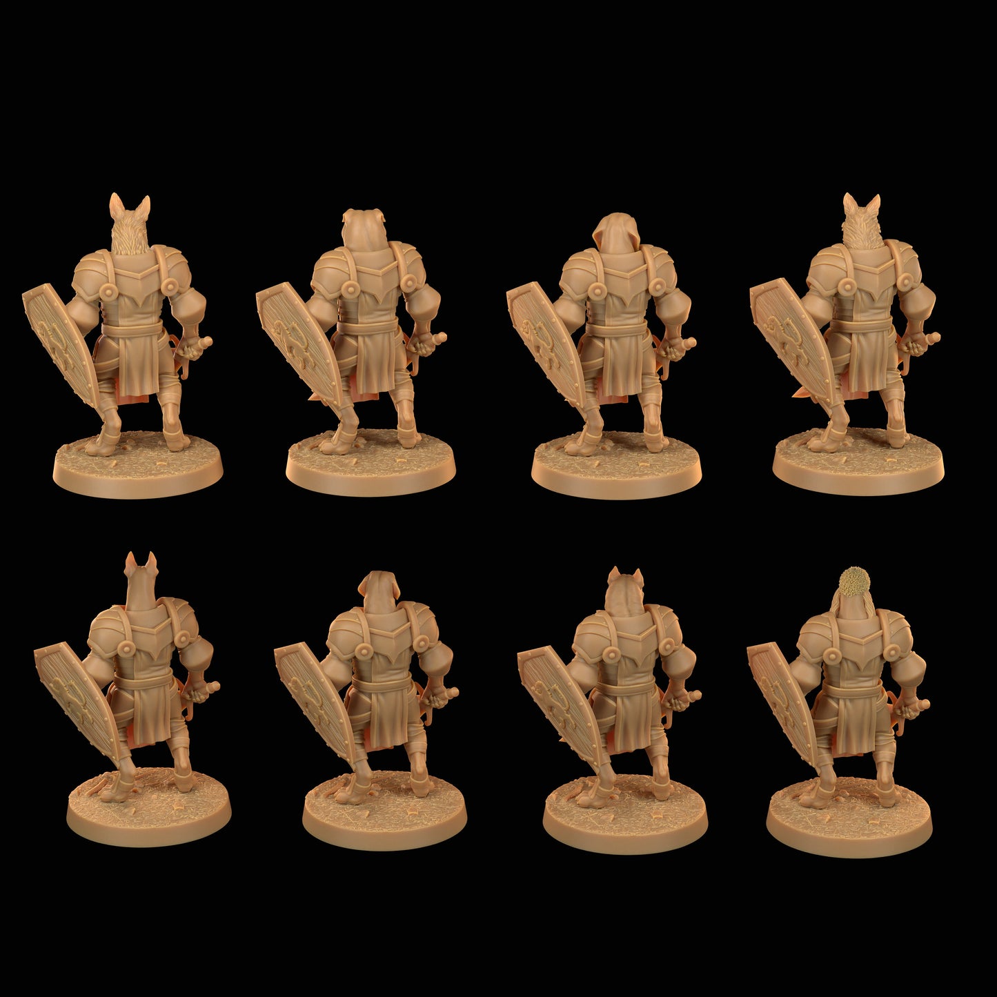 Dog Knight | RPG Miniature for Dungeons and Dragons|Pathfinder|Tabletop Wargaming | Humanoid Miniature | Dragon Trappers Lodge
