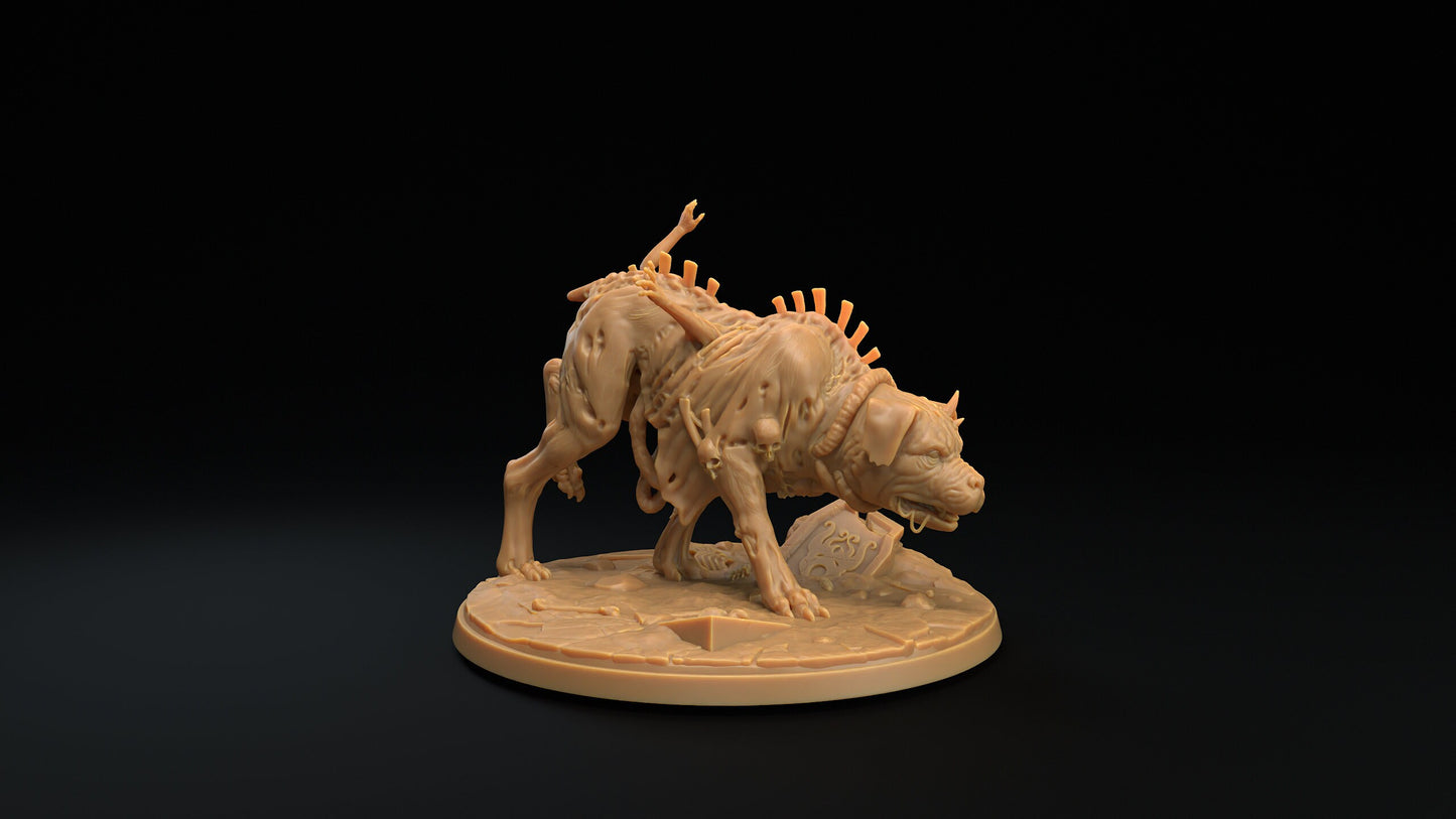 Rot-Weilers | RPG Miniature for Dungeons and Dragons|Pathfinder|Tabletop Wargaming | Undead Miniature | Dragon Trappers Lodge