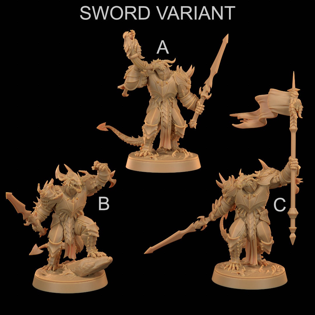 Drakoth Command Group | RPG Miniature for Dungeons and Dragons|Pathfinder|Tabletop Wargaming | Demon Miniature | Dragon Trappers Lodge