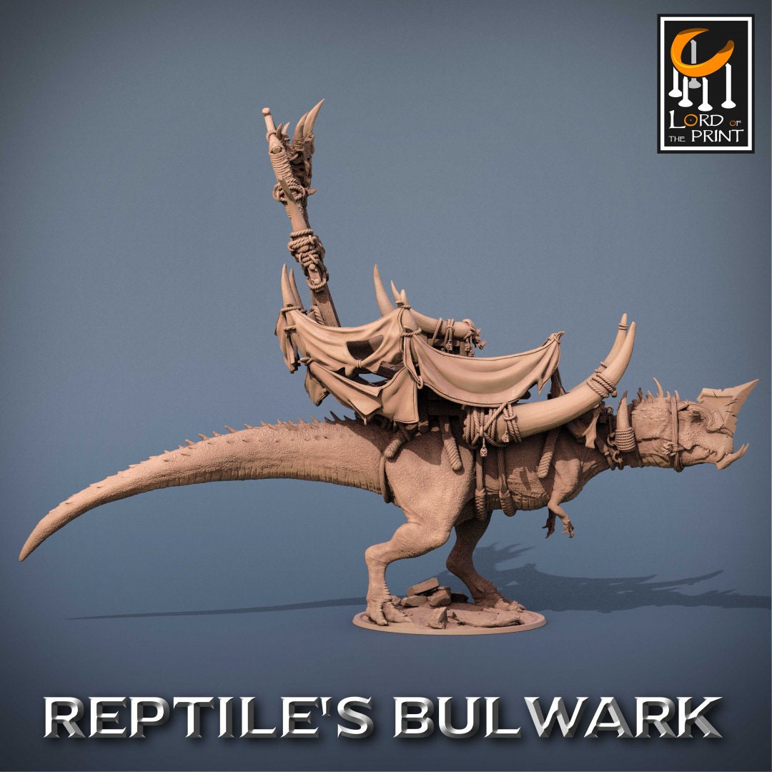 Torvodon King | RPG Miniature for Dungeons and Dragons|Pathfinder|Tabletop Wargaming | Dinosaur Miniature | Lord of the Print