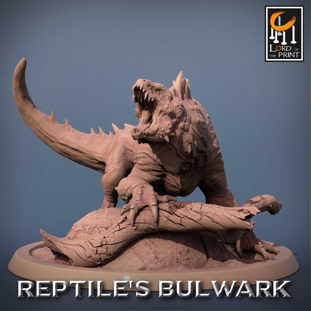 Crested Varan | RPG Miniature for Dungeons and Dragons|Pathfinder|Tabletop Wargaming | Dinosaur Miniature | Lord of the Print