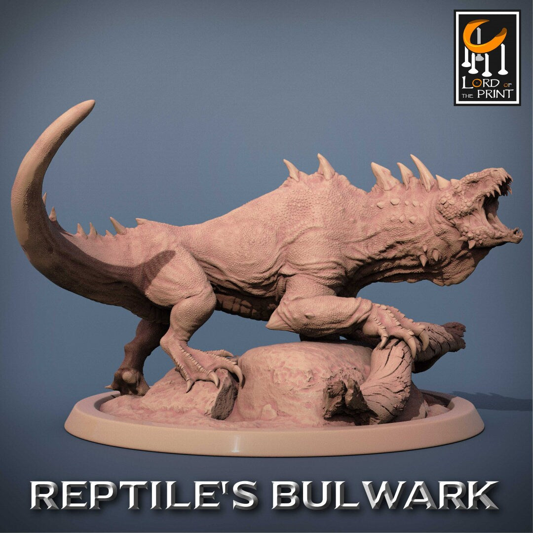 Crested Varan | RPG Miniature for Dungeons and Dragons|Pathfinder|Tabletop Wargaming | Dinosaur Miniature | Lord of the Print