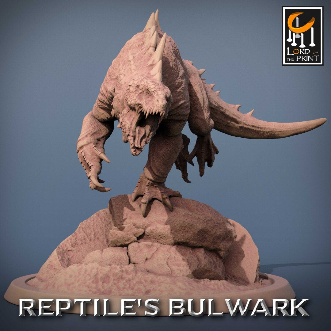 Crested Varan | RPG Miniature for Dungeons and Dragons|Pathfinder|Tabletop Wargaming | Dinosaur Miniature | Lord of the Print