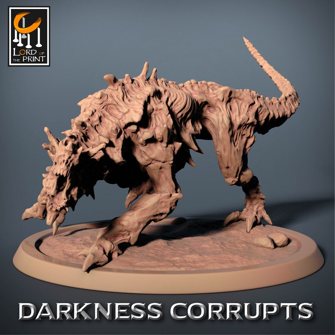 Hellhounds | RPG Miniature for Dungeons and Dragons|Pathfinder|Tabletop Wargaming | Demon Miniature | Lord of the Print