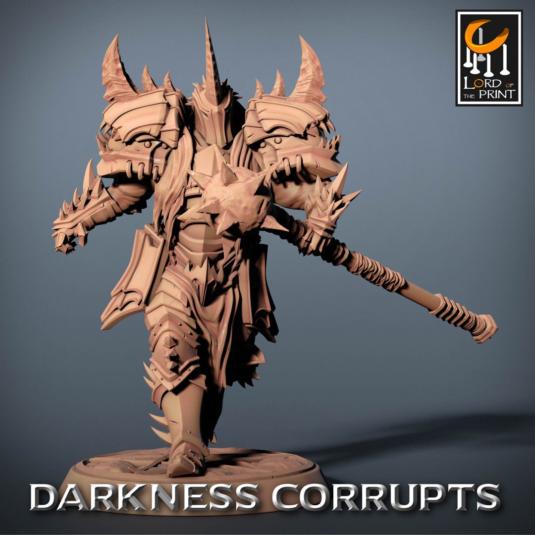 Mace Darknights | RPG Miniature for Dungeons and Dragons|Pathfinder|Tabletop Wargaming | Humanoid Miniature | Lord of the Print