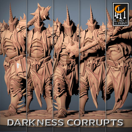 Mace Darknights | RPG Miniature for Dungeons and Dragons|Pathfinder|Tabletop Wargaming | Humanoid Miniature | Lord of the Print