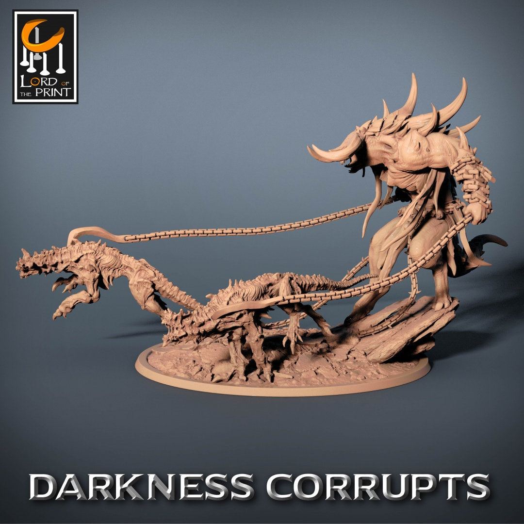 Infernal Tamer | RPG Miniature for Dungeons and Dragons|Pathfinder|Tabletop Wargaming | Demon Miniature | Lord of the Print