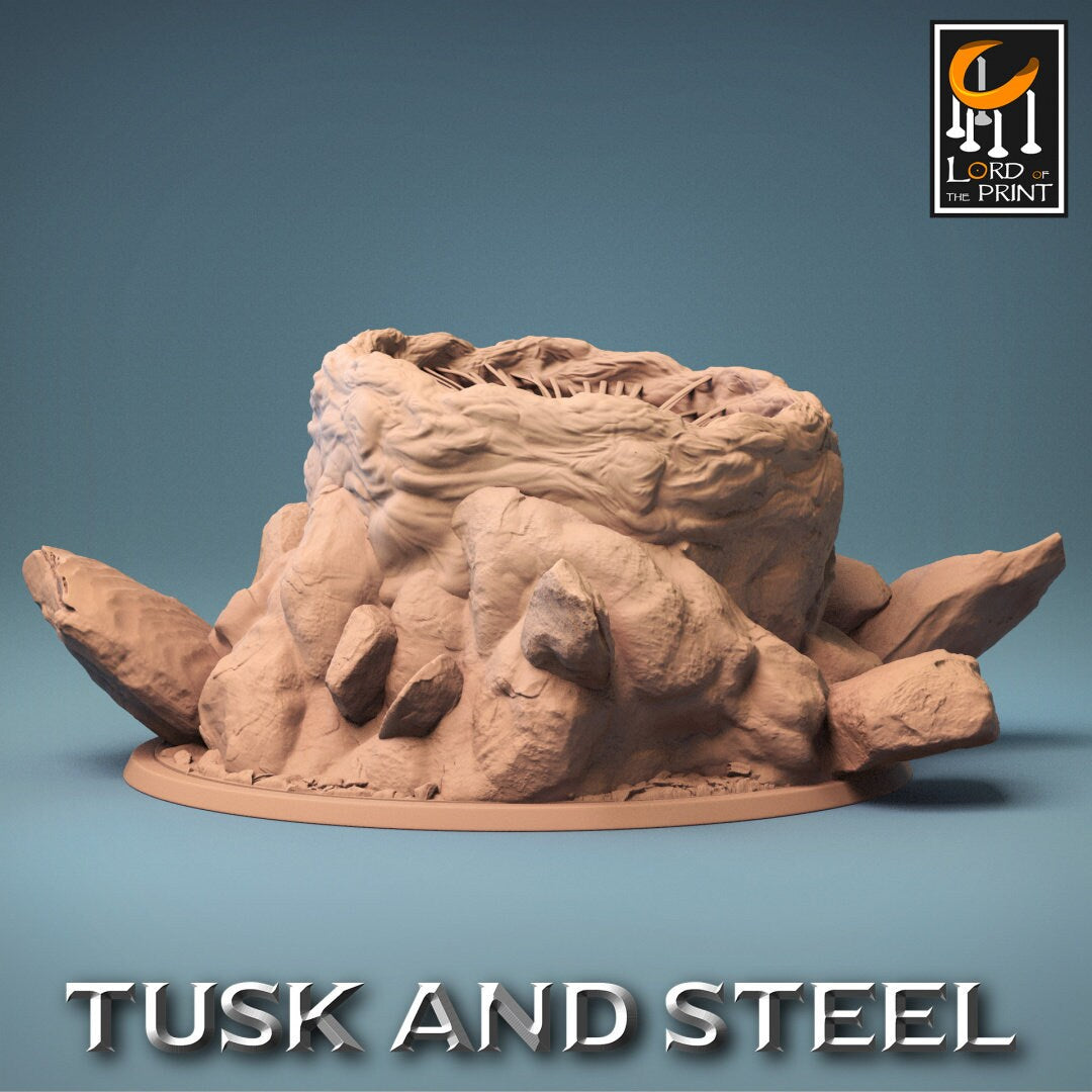 Giant Worm | RPG Miniature for Dungeons and Dragons|Pathfinder|Tabletop Wargaming | Monster Miniature | Lord of the Print