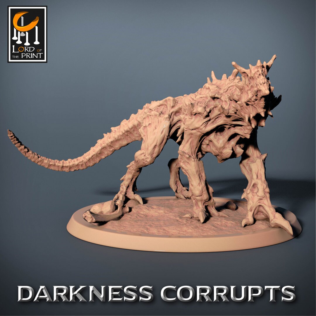 Hellhounds | RPG Miniature for Dungeons and Dragons|Pathfinder|Tabletop Wargaming | Demon Miniature | Lord of the Print