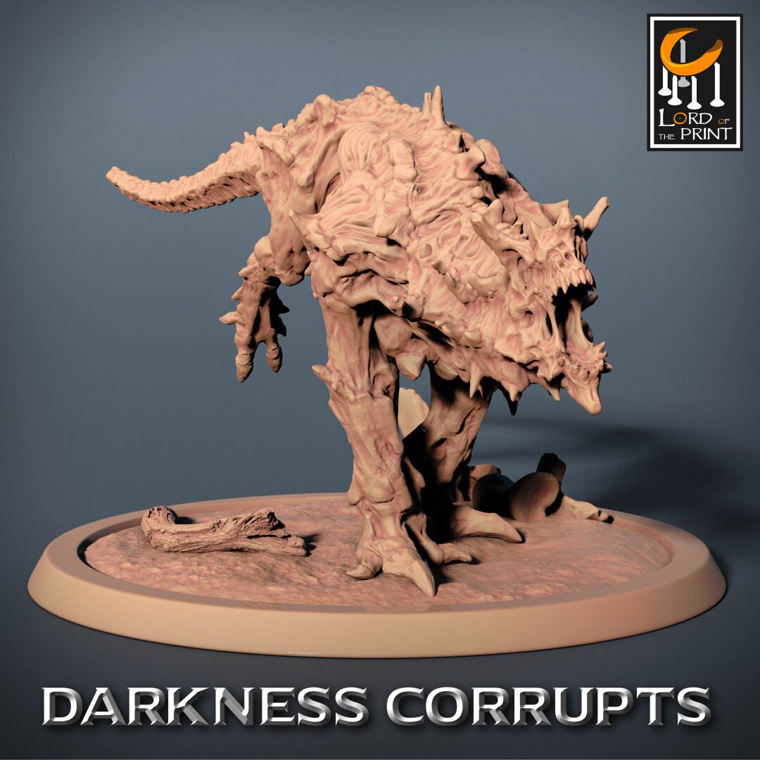Hellhounds | RPG Miniature for Dungeons and Dragons|Pathfinder|Tabletop Wargaming | Demon Miniature | Lord of the Print
