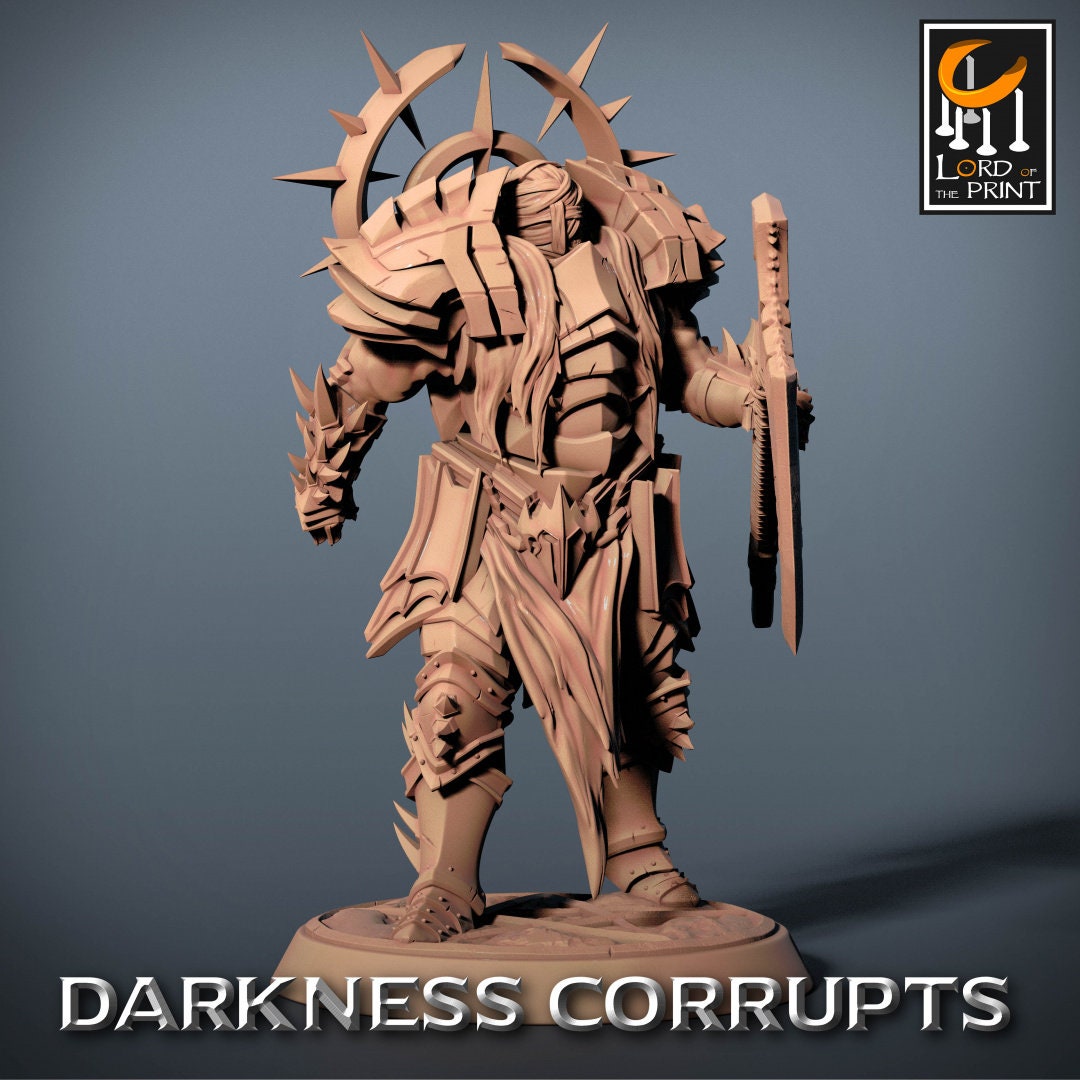 Scythe Darknights | RPG Miniature for Dungeons and Dragons|Pathfinder|Tabletop Wargaming | Humanoid Miniature | Lord of the Print