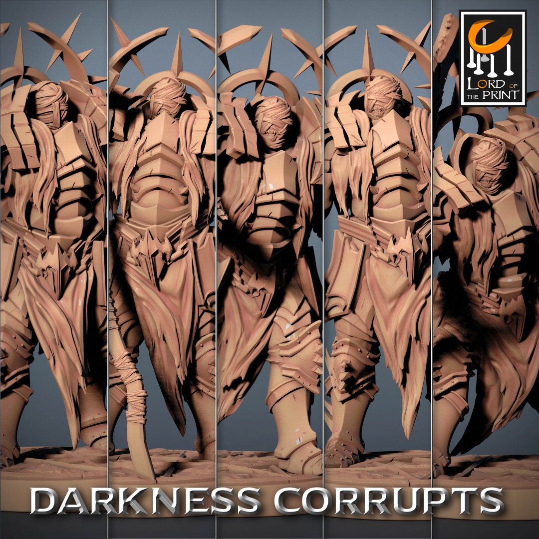 Scythe Darknights | RPG Miniature for Dungeons and Dragons|Pathfinder|Tabletop Wargaming | Humanoid Miniature | Lord of the Print