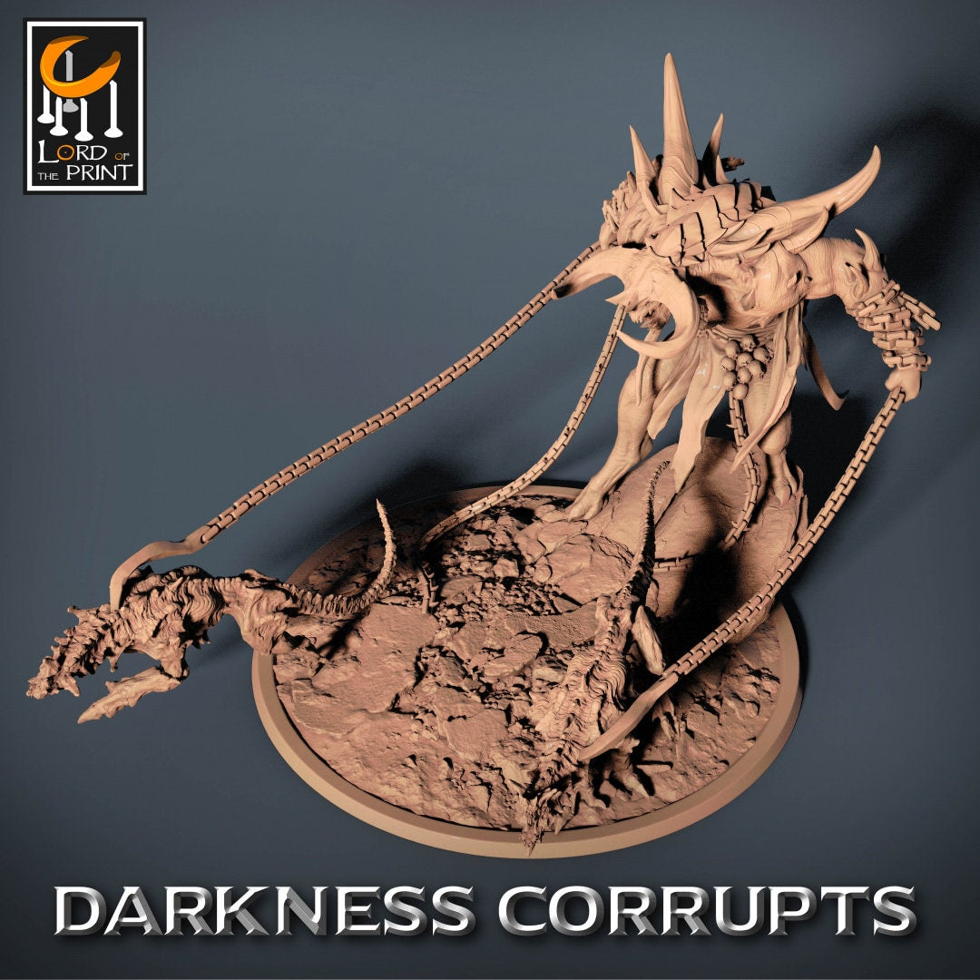 Infernal Tamer | RPG Miniature for Dungeons and Dragons|Pathfinder|Tabletop Wargaming | Demon Miniature | Lord of the Print