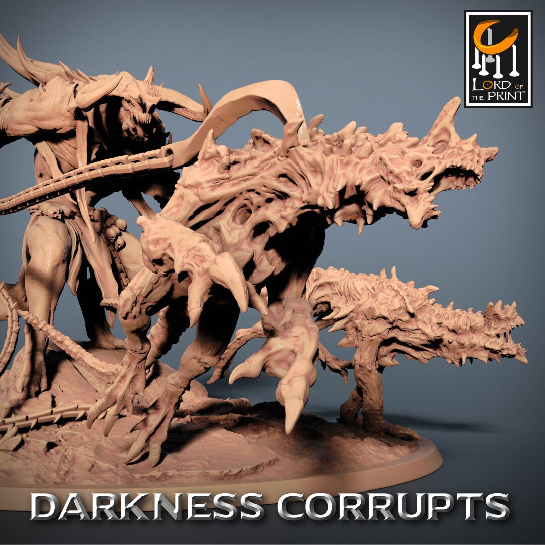 Infernal Tamer | RPG Miniature for Dungeons and Dragons|Pathfinder|Tabletop Wargaming | Demon Miniature | Lord of the Print