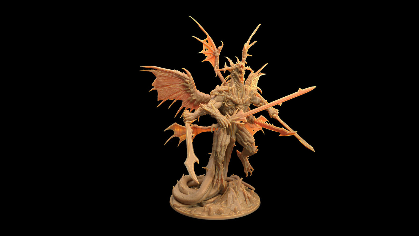 Incandriox, Ruin Incarnate | RPG Miniature for Dungeons and Dragons|Pathfinder|Tabletop Wargaming | Demon Miniature | Dragon Trappers Lodge