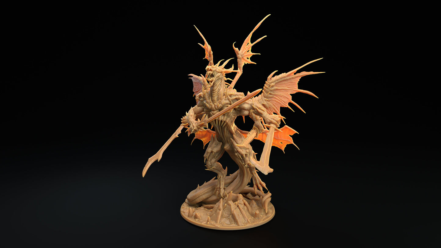 Incandriox, Ruin Incarnate | RPG Miniature for Dungeons and Dragons|Pathfinder|Tabletop Wargaming | Demon Miniature | Dragon Trappers Lodge