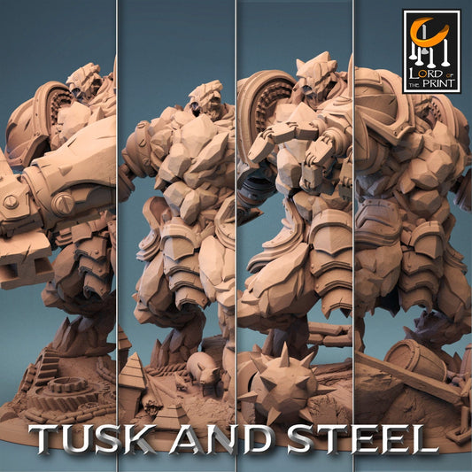 Ferrumrock Golems | RPG Miniature for Dungeons and Dragons|Pathfinder|Tabletop Wargaming | Construct Miniature | Lord of the Print