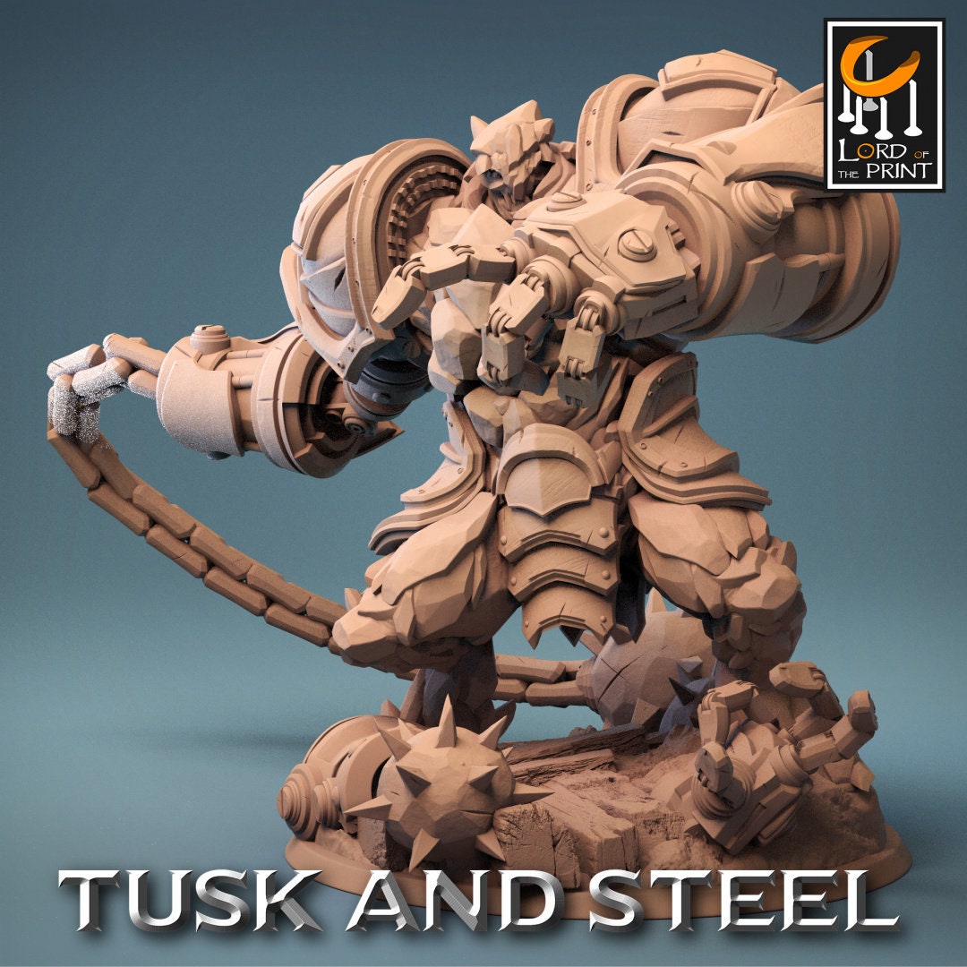Ferrumrock Golems | RPG Miniature for Dungeons and Dragons|Pathfinder|Tabletop Wargaming | Construct Miniature | Lord of the Print