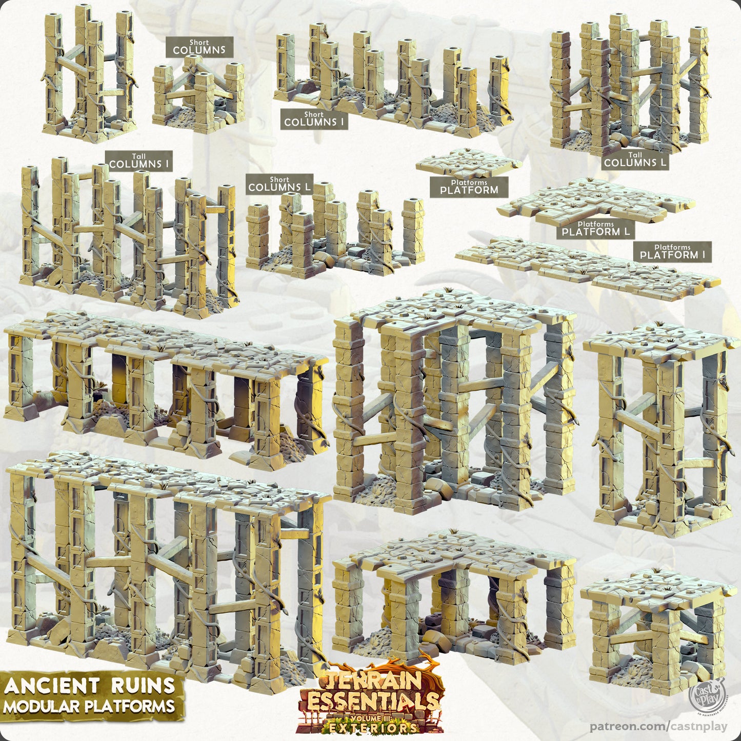 Ancient Ruins Modular Platforms