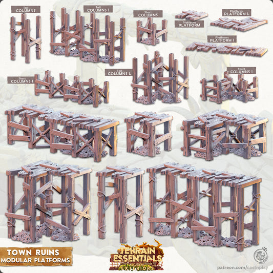 Town Ruins Modular Platforms