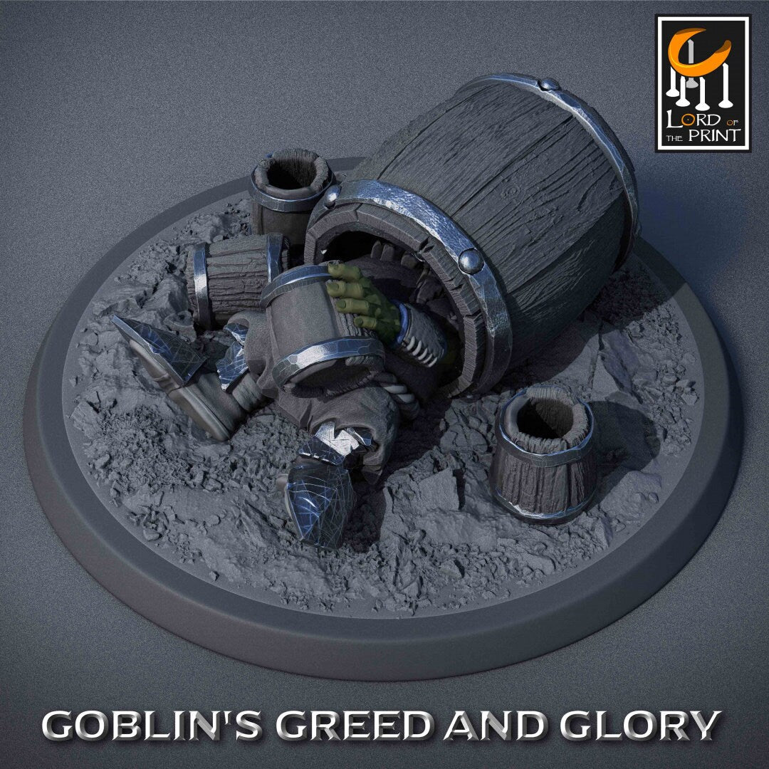 Drunk Goblins | RPG Miniature for Dungeons and Dragons|Pathfinder|Tabletop Wargaming | Goblin Miniature | Lord of the Print