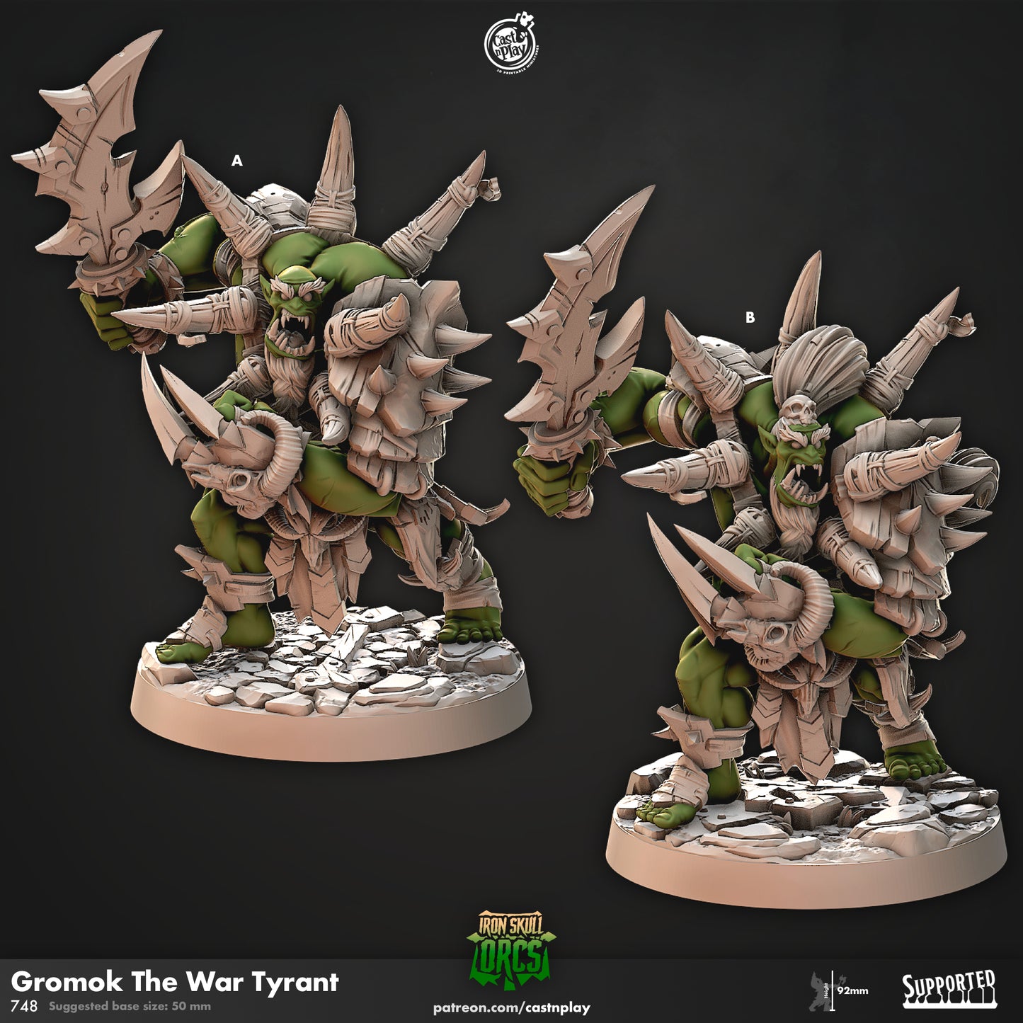 Gromok, the War Tyrant | Iron Skull Orcs